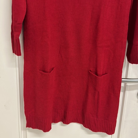 NWOT EXPRESS Woollen Mini dress with V-Neck and sleeves with pockets! Size UK S - Picture 7 of 13